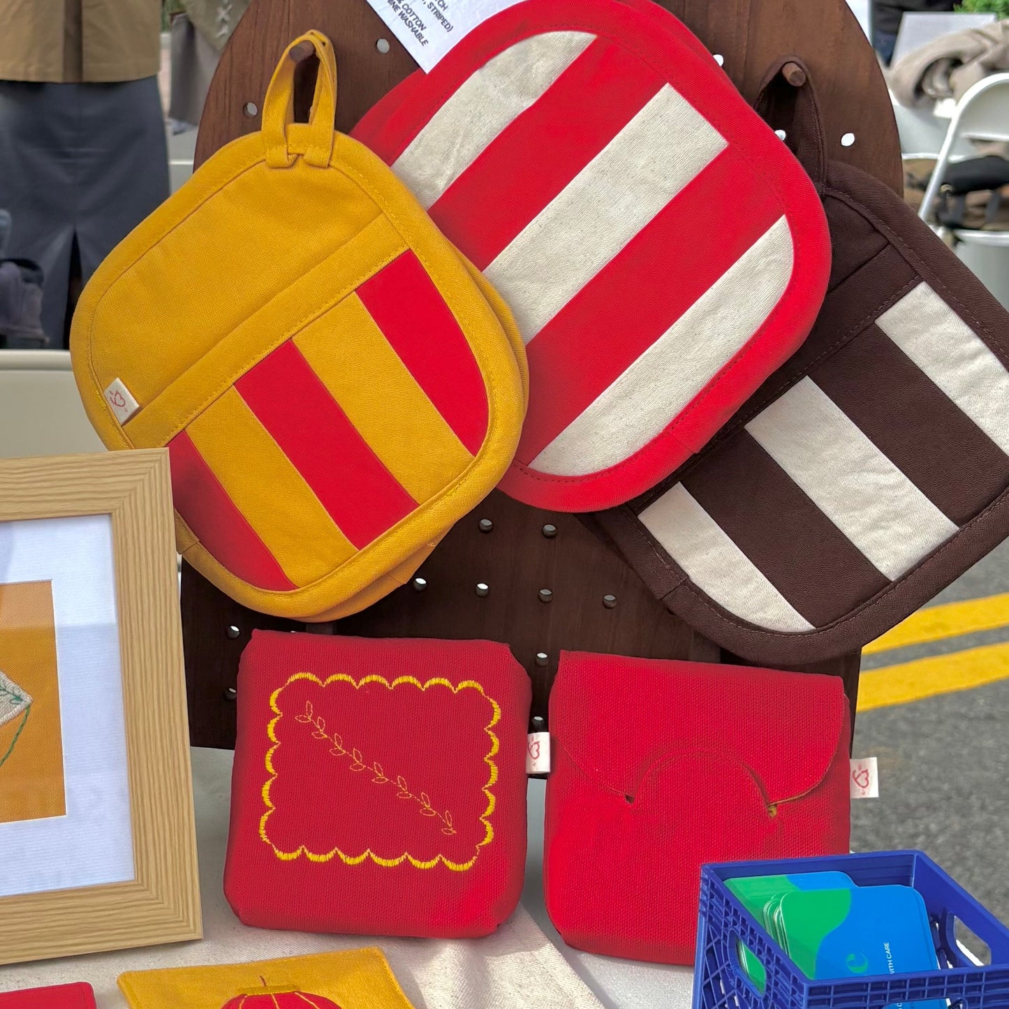 Striped Potholder/Mitten